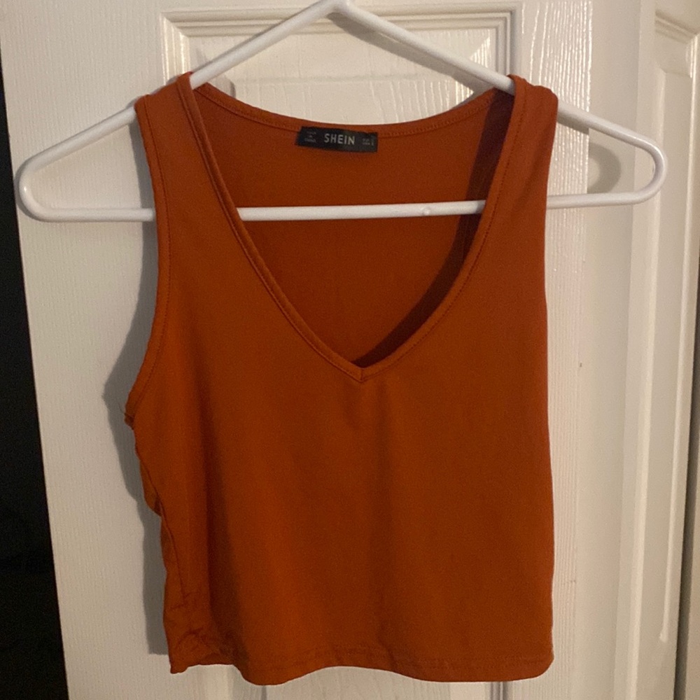 Orange Shein Croptop